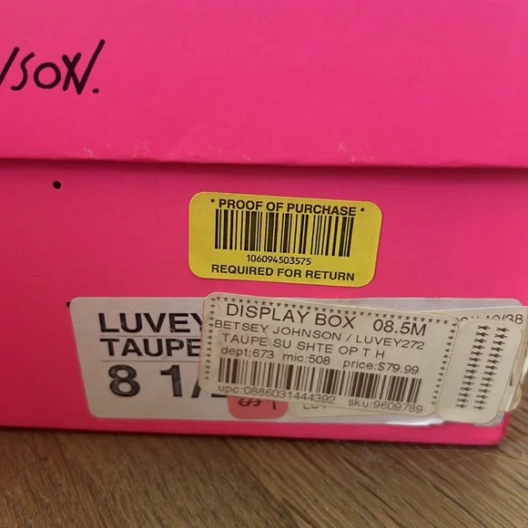 Betsey Johnson Taupe Luvey272 8.5 - Picture 9 of 10